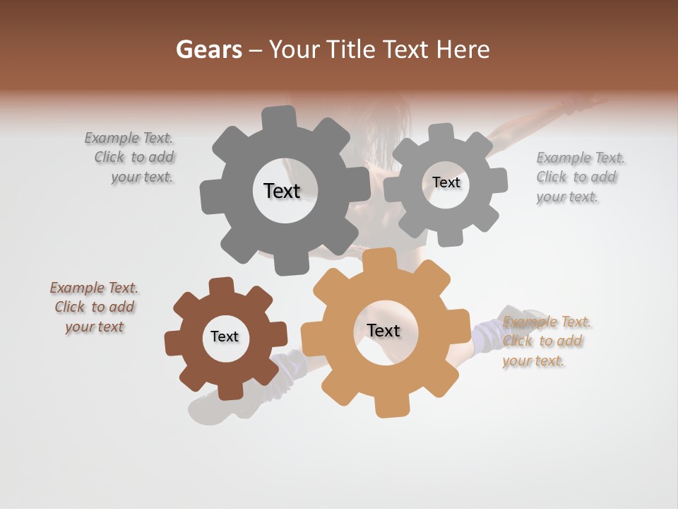 Sporty Posing Young PowerPoint Template