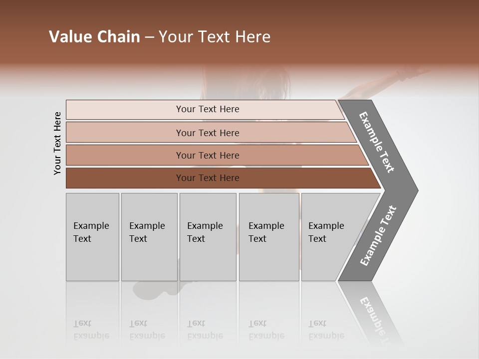 Sporty Posing Young PowerPoint Template