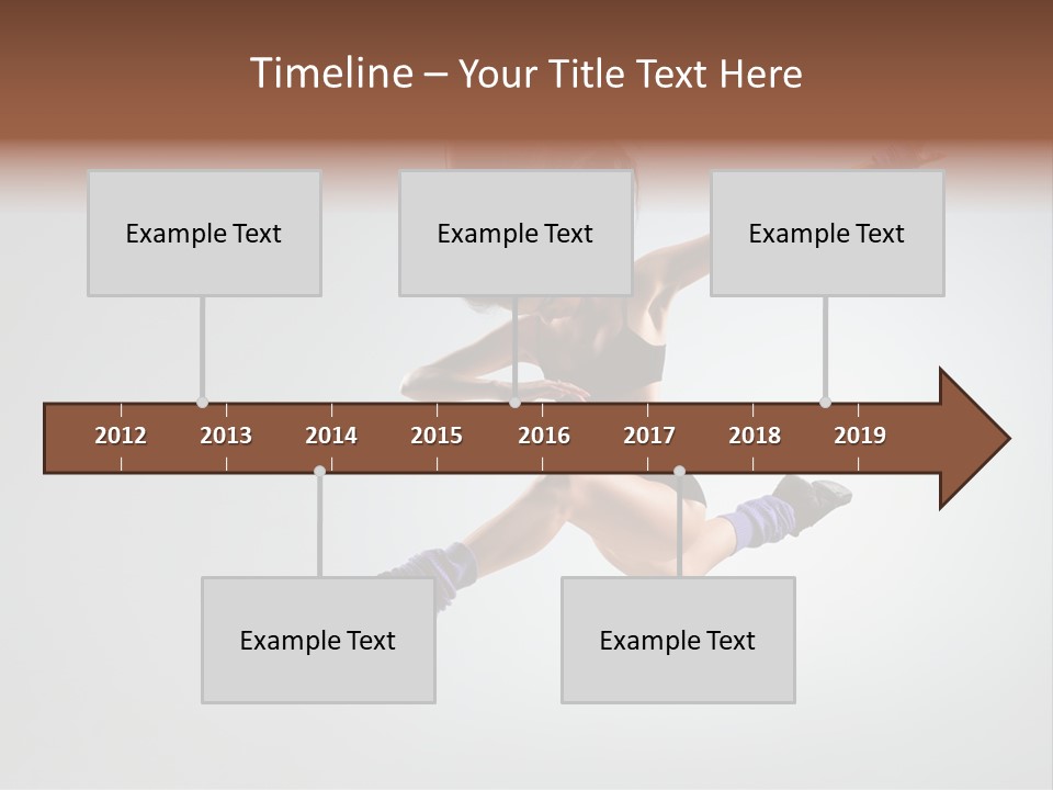 Sporty Posing Young PowerPoint Template