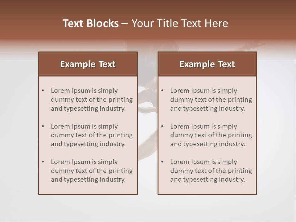 Sporty Posing Young PowerPoint Template