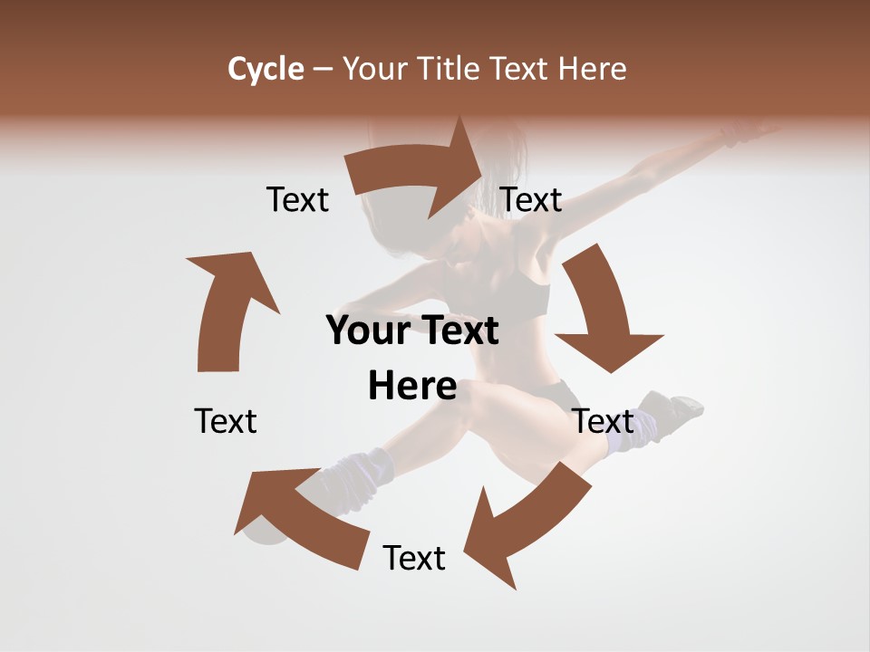 Sporty Posing Young PowerPoint Template