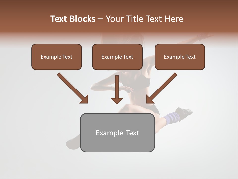 Sporty Posing Young PowerPoint Template