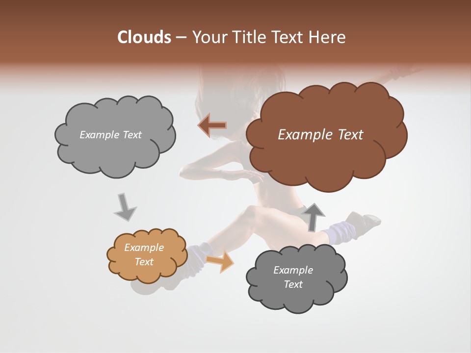 Sporty Posing Young PowerPoint Template