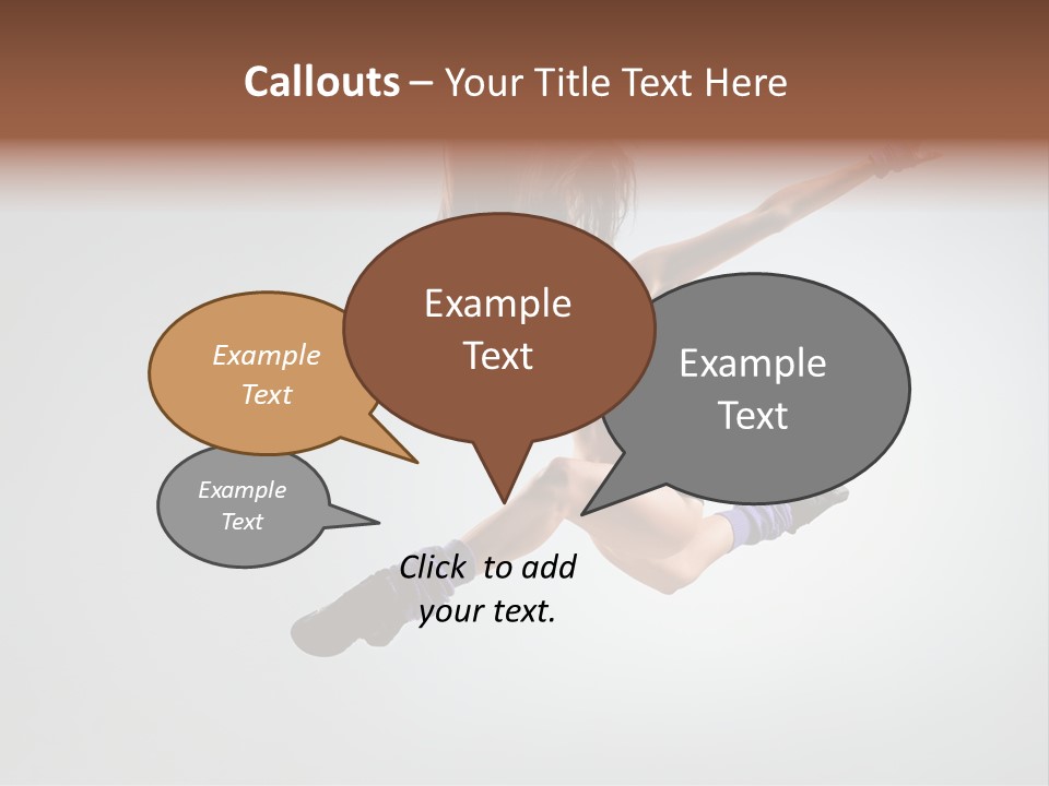 Sporty Posing Young PowerPoint Template