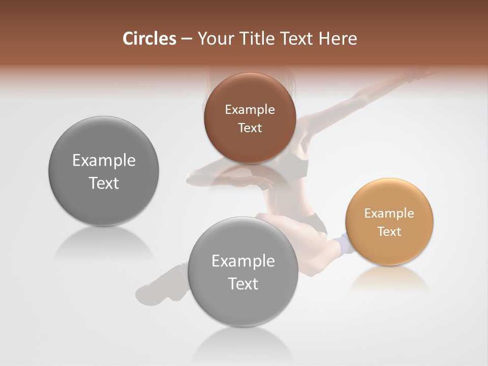 Sporty Posing Young PowerPoint Template