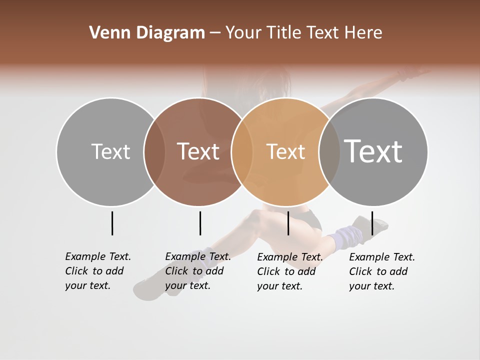 Sporty Posing Young PowerPoint Template