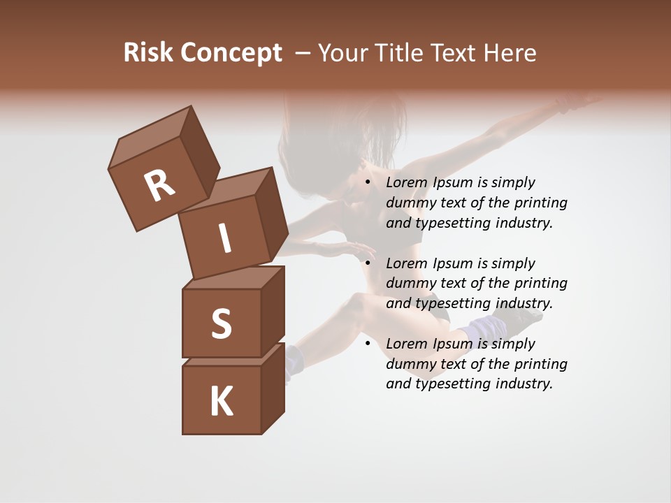 Sporty Posing Young PowerPoint Template