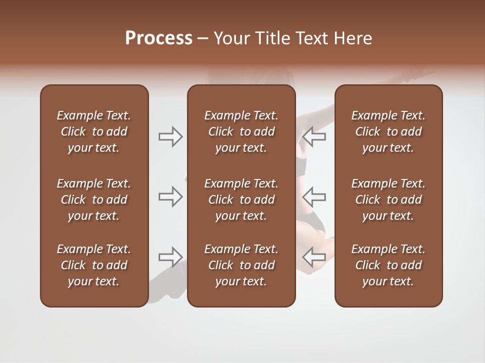 Sporty Posing Young PowerPoint Template