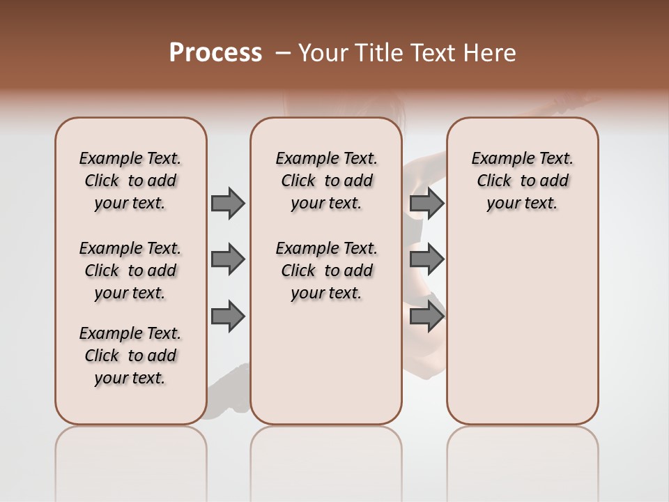 Sporty Posing Young PowerPoint Template