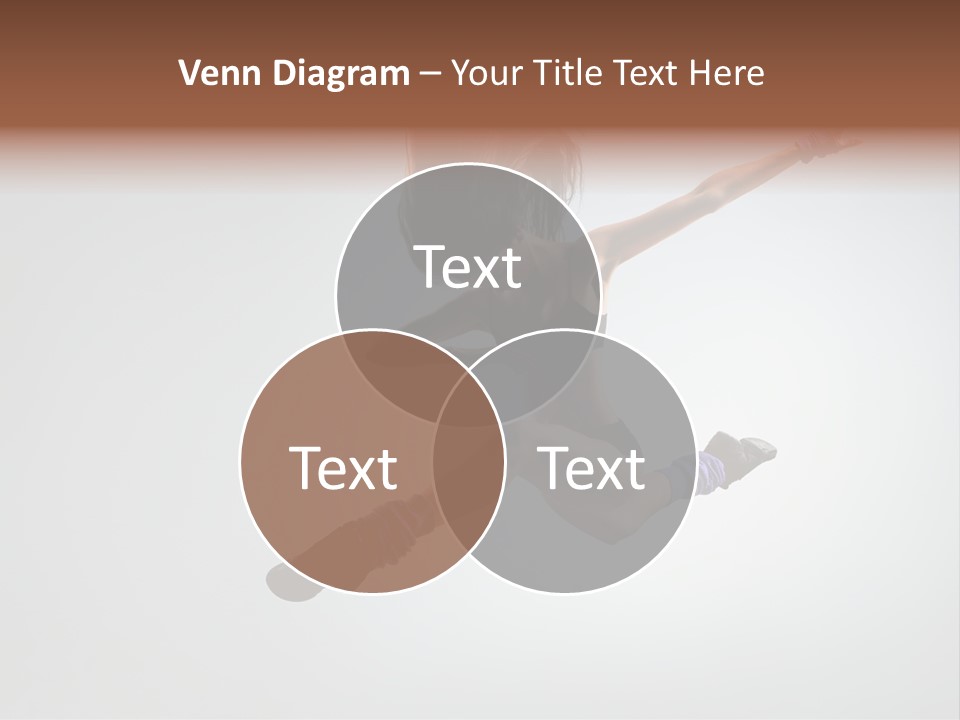 Sporty Posing Young PowerPoint Template