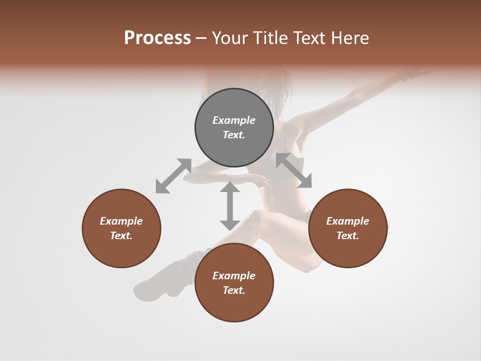 Sporty Posing Young PowerPoint Template