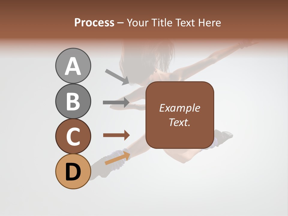 Sporty Posing Young PowerPoint Template