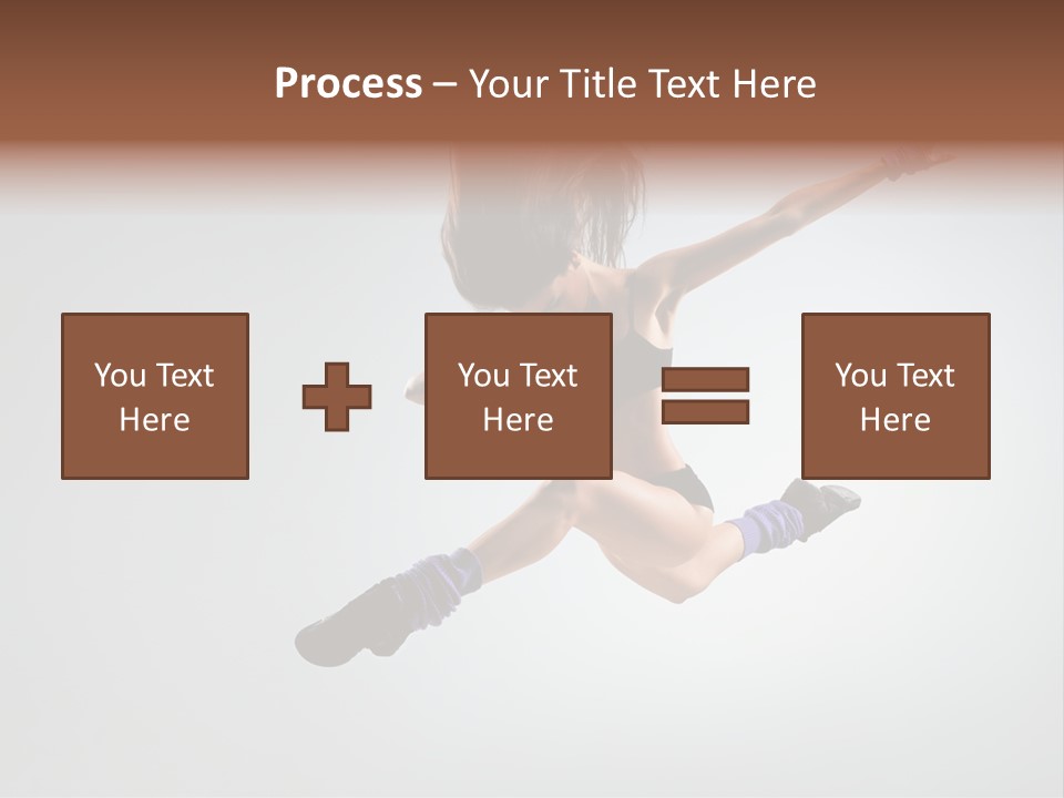 Sporty Posing Young PowerPoint Template