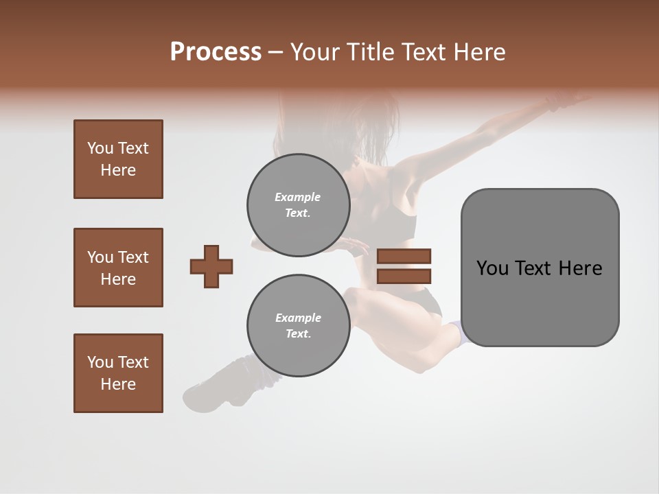 Sporty Posing Young PowerPoint Template