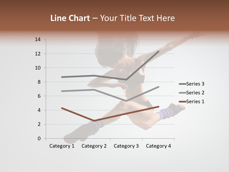 Sporty Posing Young PowerPoint Template