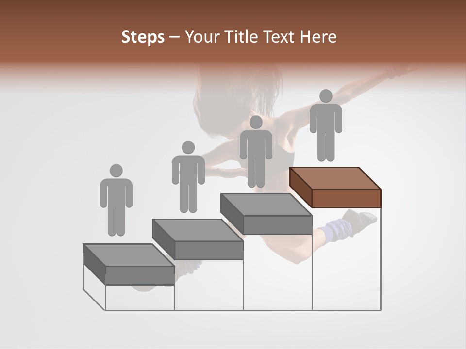 Sporty Posing Young PowerPoint Template