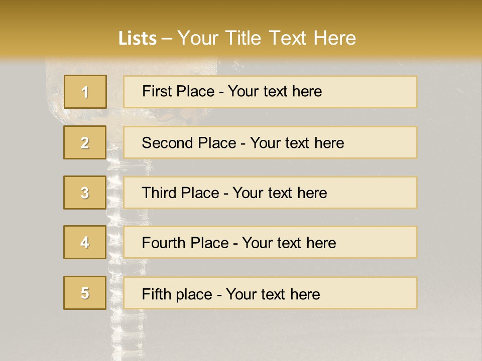 Liquor Garnish Ice PowerPoint Template