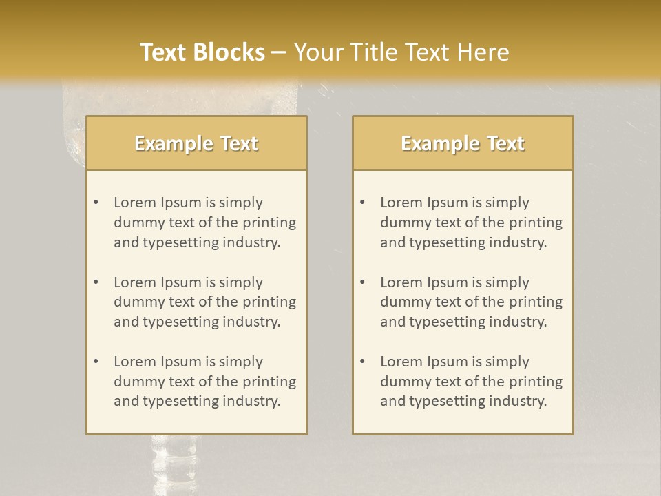 Liquor Garnish Ice PowerPoint Template