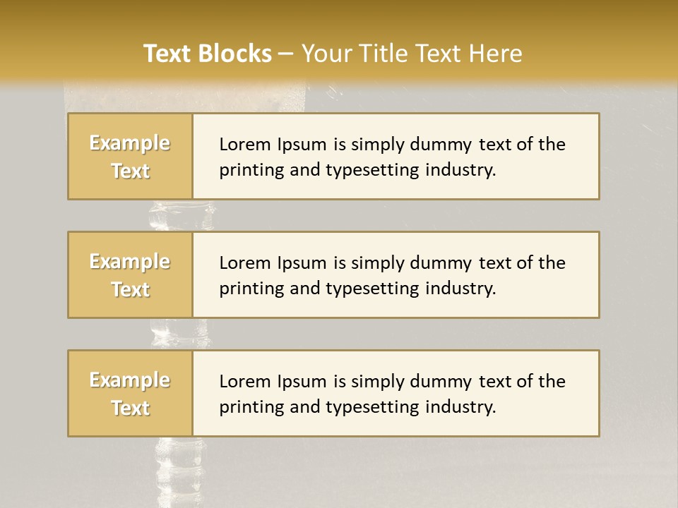Liquor Garnish Ice PowerPoint Template