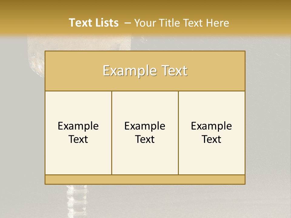 Liquor Garnish Ice PowerPoint Template