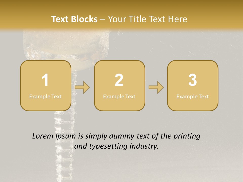 Liquor Garnish Ice PowerPoint Template