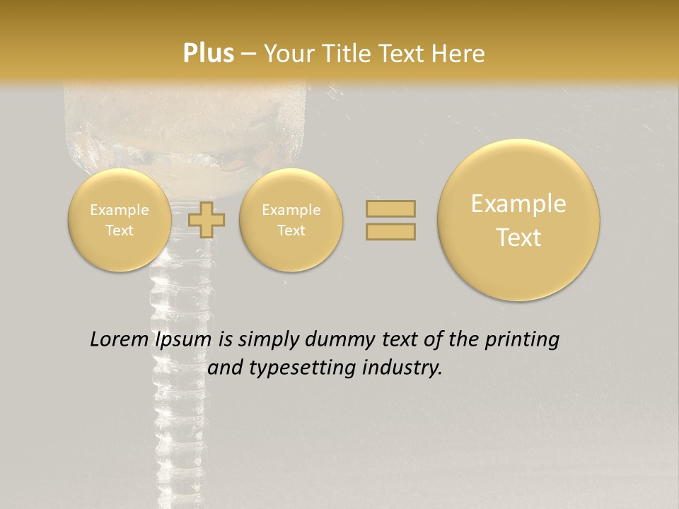 Liquor Garnish Ice PowerPoint Template