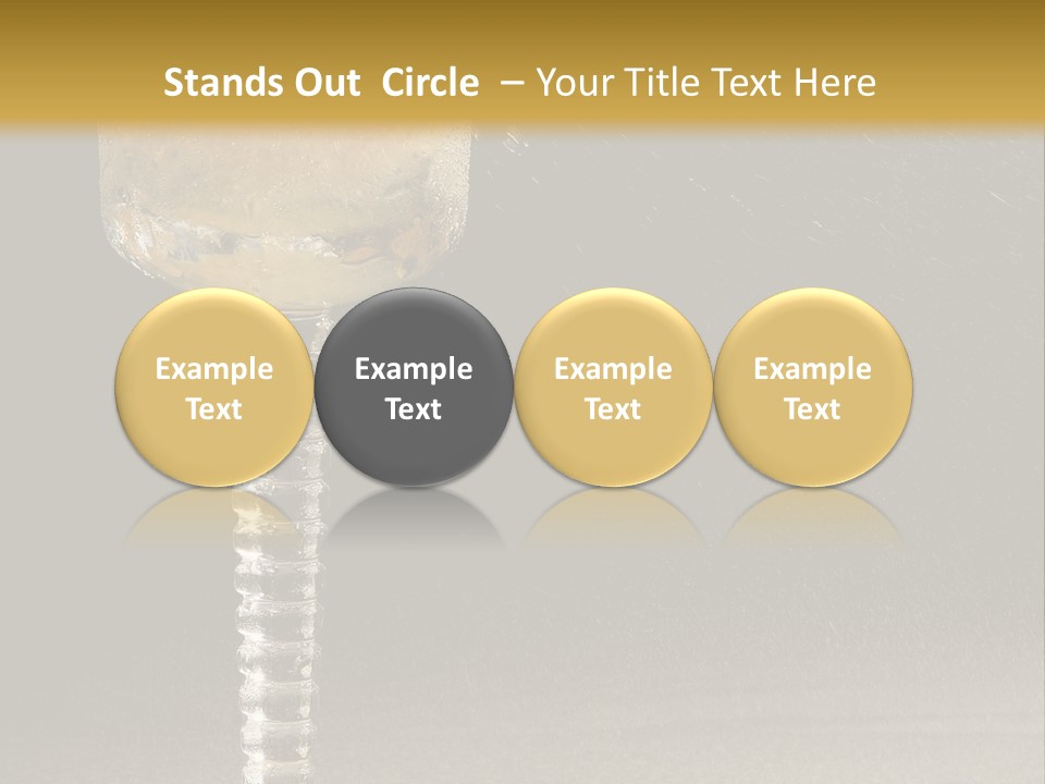 Liquor Garnish Ice PowerPoint Template