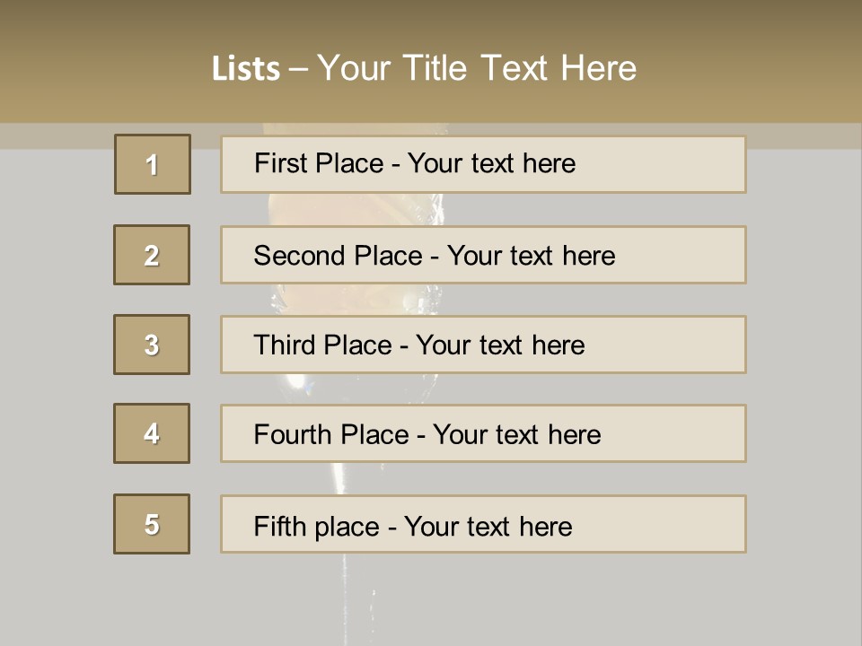 Sweet Alcohol Ingredient PowerPoint Template