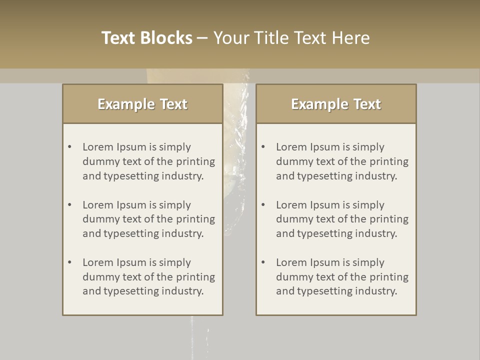 Sweet Alcohol Ingredient PowerPoint Template