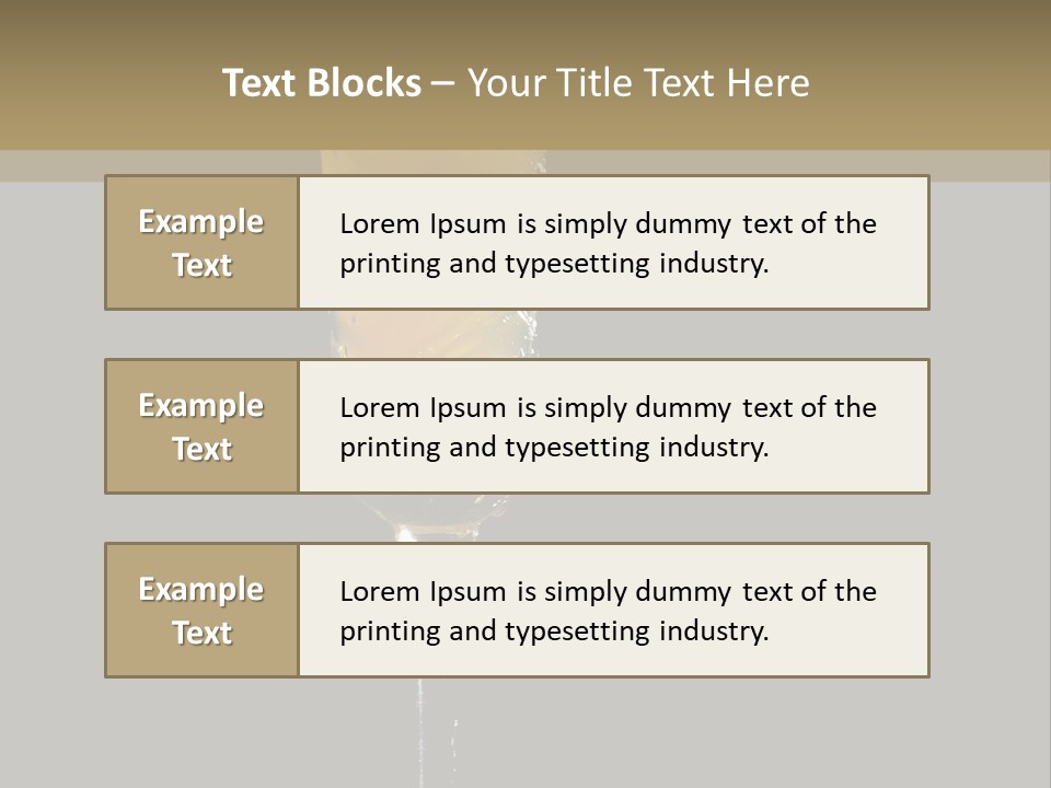Sweet Alcohol Ingredient PowerPoint Template