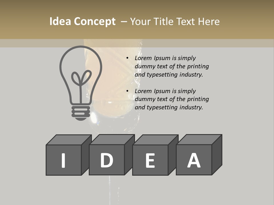 Sweet Alcohol Ingredient PowerPoint Template