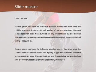 Hip Hop Fashion Woman PowerPoint Template