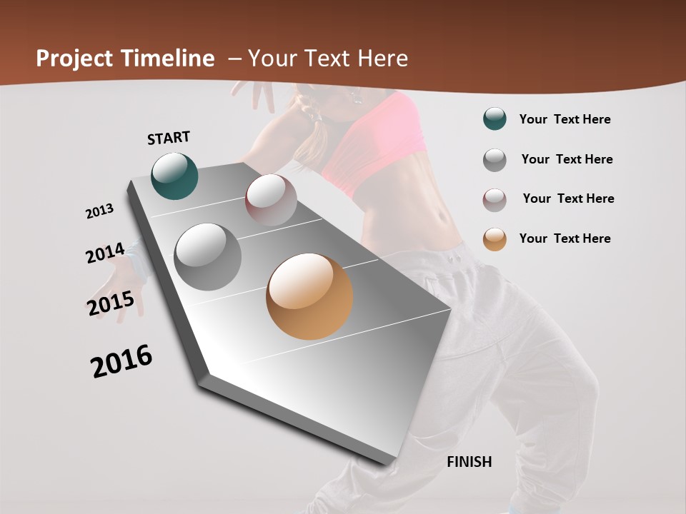 Hip Hop Fashion Woman PowerPoint Template