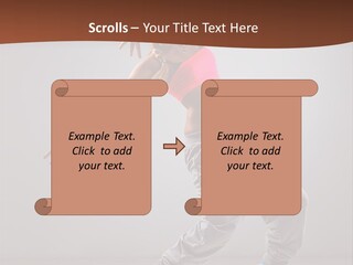 Hip Hop Fashion Woman PowerPoint Template