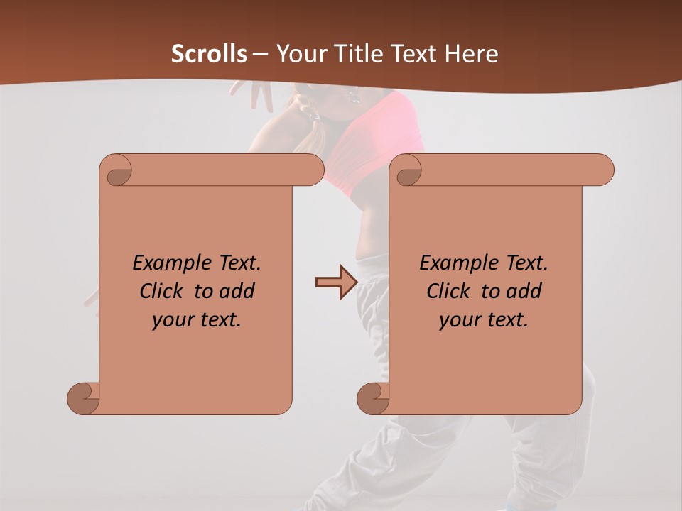 Hip Hop Fashion Woman PowerPoint Template