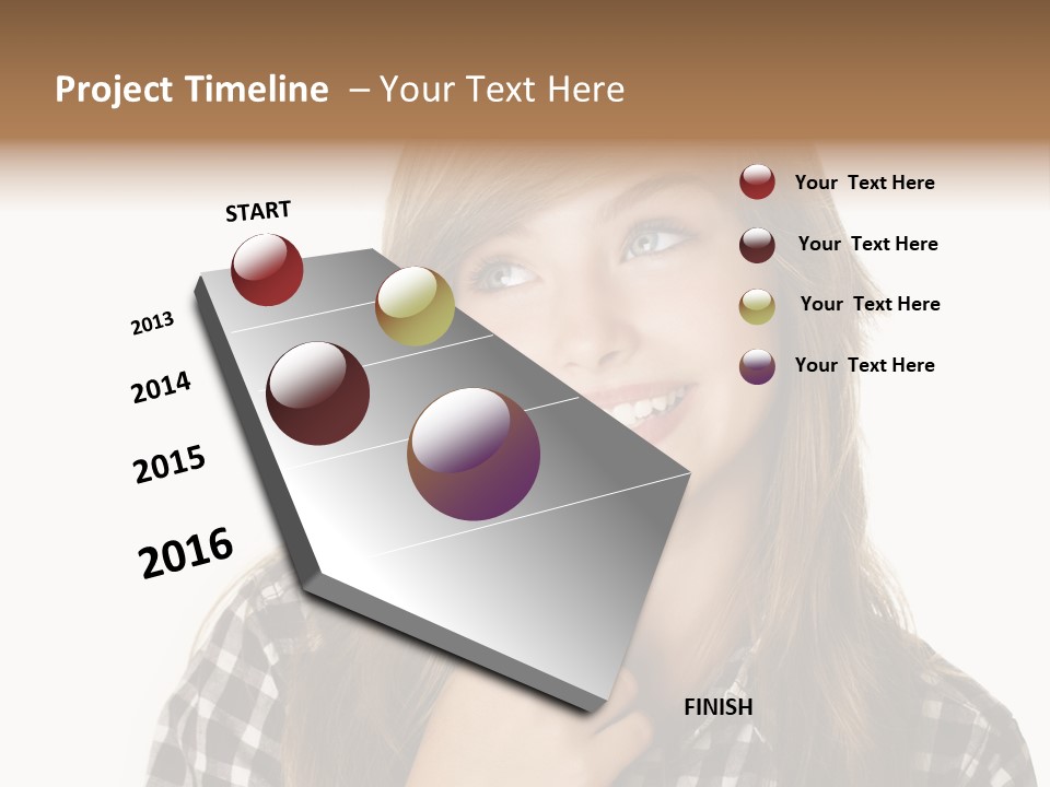 Teenage Emotion Student PowerPoint Template
