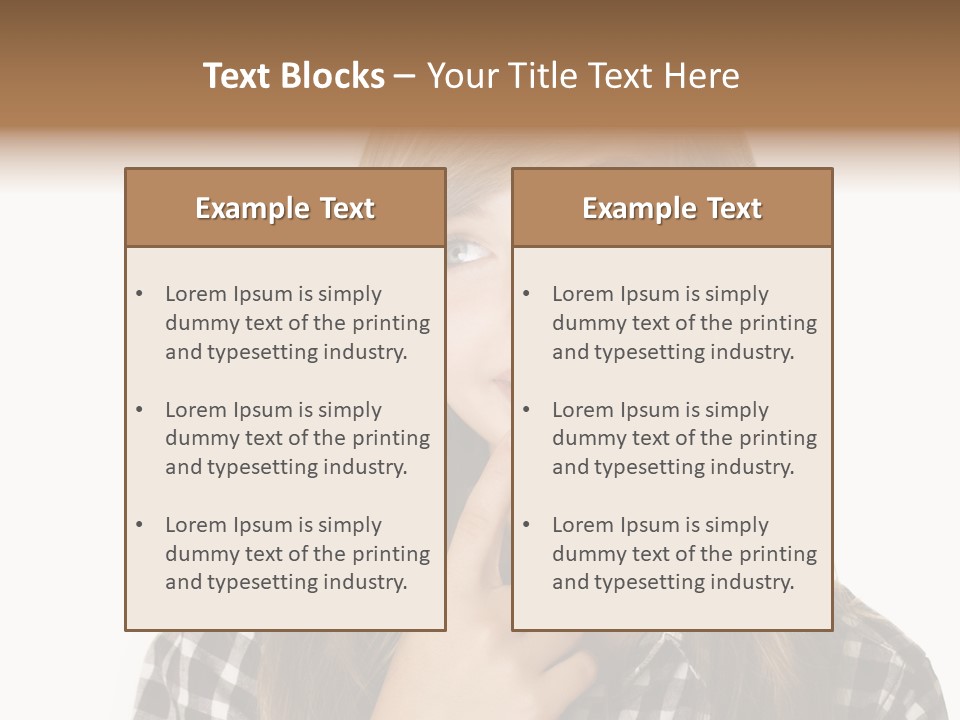 Teenage Emotion Student PowerPoint Template