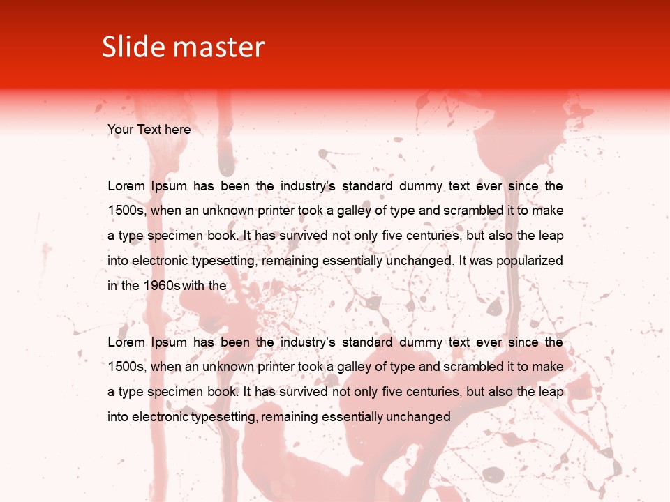 Horror Natural Splat PowerPoint Template