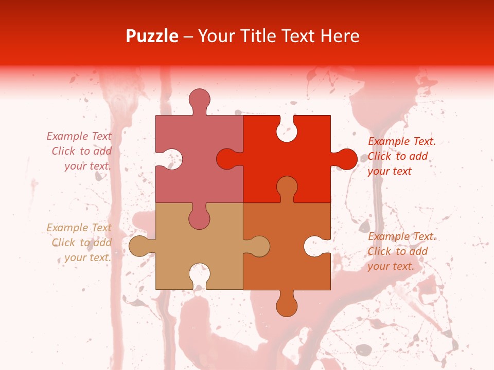 Horror Natural Splat PowerPoint Template