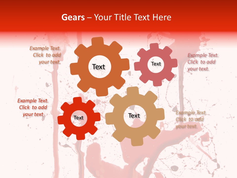 Horror Natural Splat PowerPoint Template