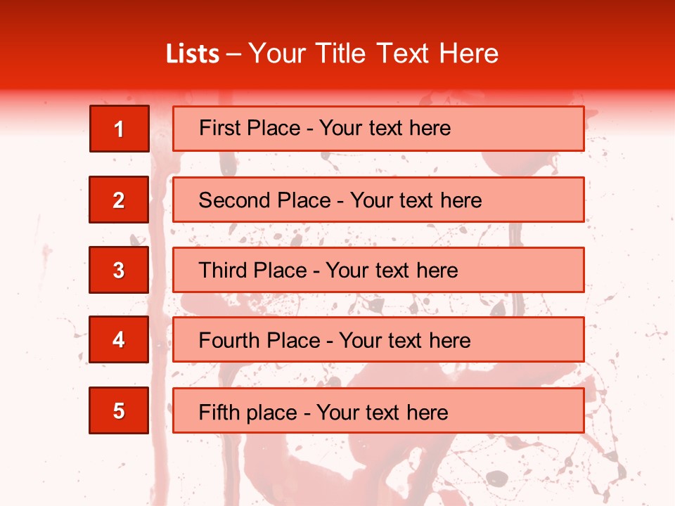 Horror Natural Splat PowerPoint Template