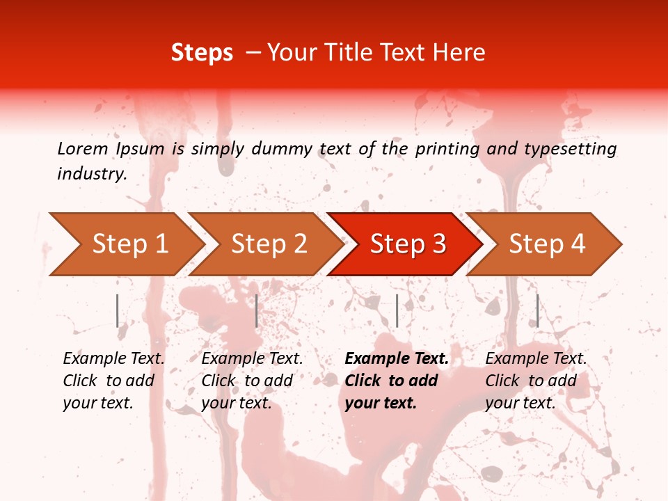 Horror Natural Splat PowerPoint Template