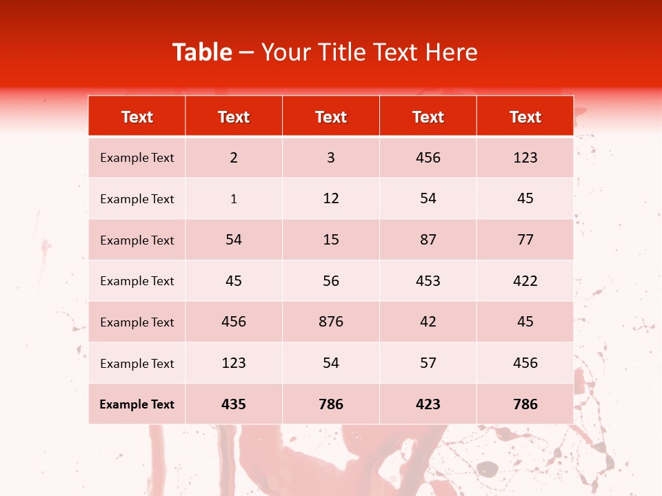 Horror Natural Splat PowerPoint Template