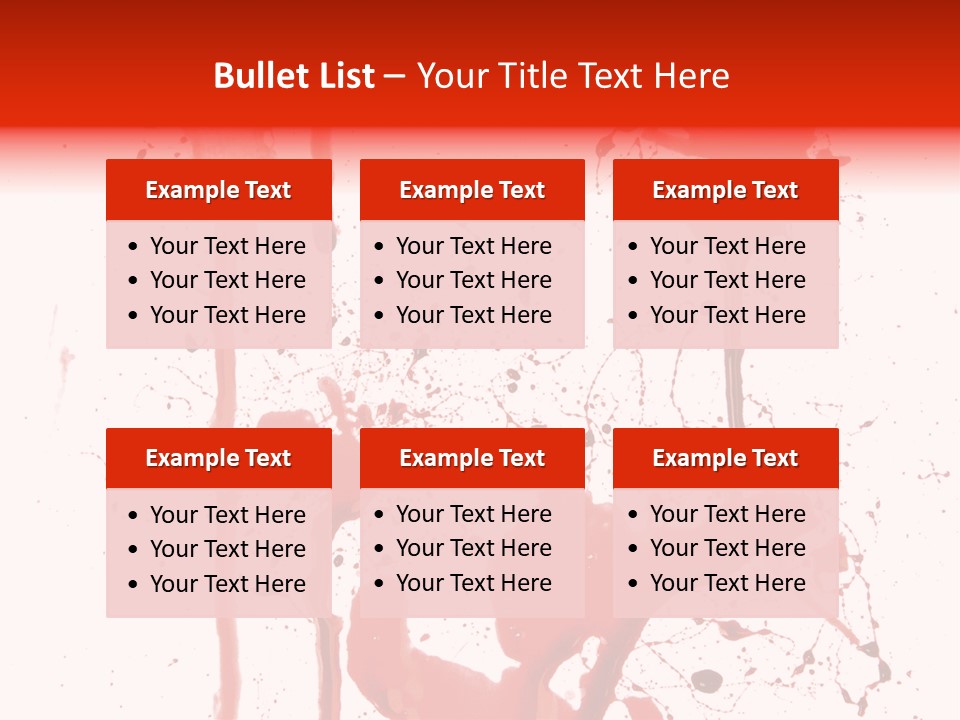 Horror Natural Splat PowerPoint Template