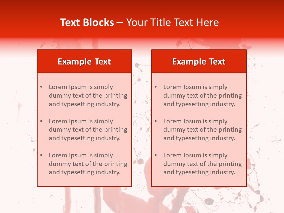 Horror Natural Splat PowerPoint Template