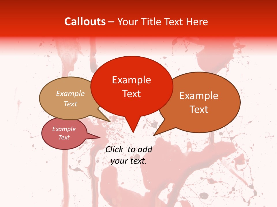 Horror Natural Splat PowerPoint Template