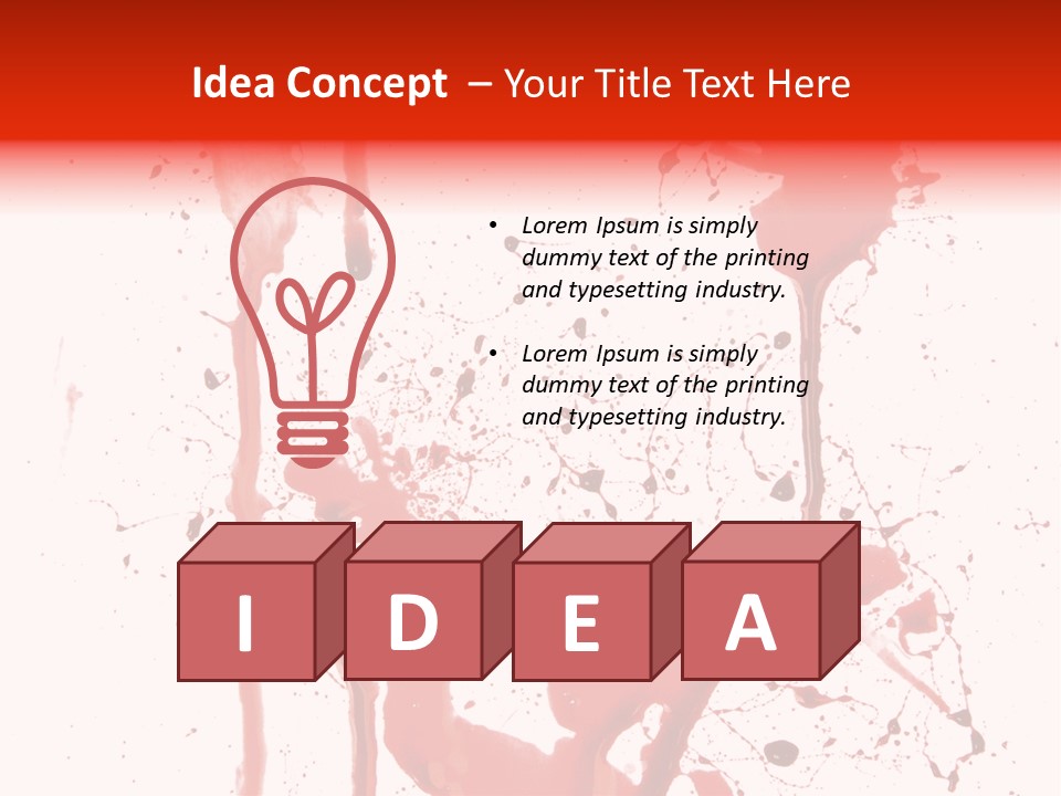 Horror Natural Splat PowerPoint Template