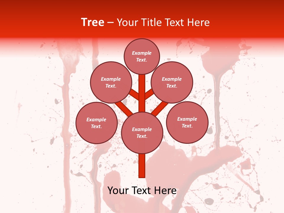Horror Natural Splat PowerPoint Template