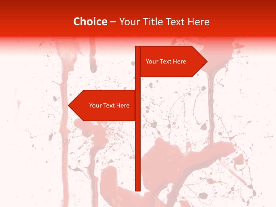 Horror Natural Splat PowerPoint Template