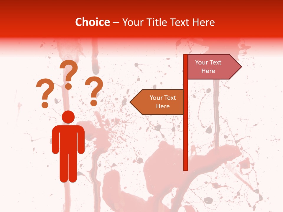 Horror Natural Splat PowerPoint Template
